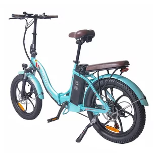FAFREES F20 Pro Electric Bike 20 Inch Folding Frame E-bike 7-Speed Gears With Removable 18AH Lithium Battery - Blue - Rowery elektryczne - miniaturka - grafika 5