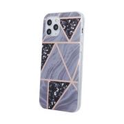 Etui i futerały do telefonów - Nakładka Geometric Marmur do iPhone 7 Plus / iPhone 8 Plus grafitowy - miniaturka - grafika 1