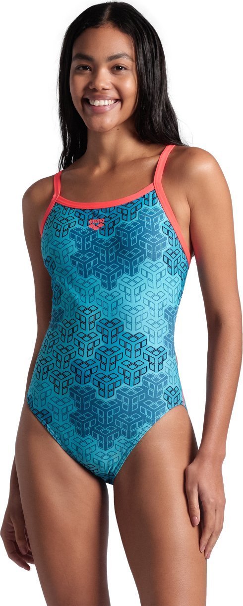 Arena Damski Strój kąpielowy WOMEN'S ARENA CAMO KIKKO SWIMSUIT CHALLENGE BACK