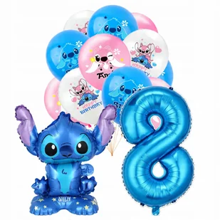 BALONY NA URODZINY LILO I STITCH ZESTAW STICH BALON CYFRA 8 NIEBIESKA HEL - Balony i akcesoria BALONY NA URODZINY LILO I STITCH ZESTAW STICH BALON CYFRA 8 NIEBIESKA HEL - Balony i akcesoria - miniaturka - grafika 1