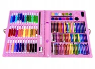 Przybory szkolne - ZESTAW DO MALOWANIA Artystyczny Plastyczny Pisaki Farby Kredki Walizka - miniaturka - grafika 1