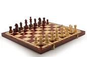 Gry planszowe - Szachy Turniejowe Rozmiar 5 wypalane mahoniowe/ Szachy Staunton 5/producent - miniaturka - grafika 1