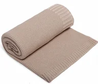 Koce i narzuty dla dzieci - Kocyk Dla Niemowląt Bambusowy 80X100 Beż Yoonco - miniaturka - grafika 1