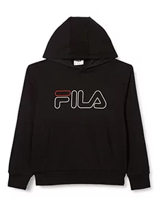 FILA Chłopięca bluza z kapturem, kolor czarny, 146/152, czarny, 146-152 - Bluzy dla chłopców - miniaturka - grafika 1
