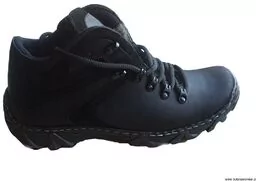 skórzane POlSKIE trekkingi czarny brąz 40 - Buty trekkingowe męskie - miniaturka - grafika 1