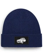 Czapki damskie - Czapka zimowa beanie auto samochód "Syrenka" Granatowy - miniaturka - grafika 1