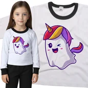 Piżamy dla dziewczynek - Piżama dziecięca Duszek Jednorożec Dzień Duszka Halloween 98/104 - VoloDonum - miniaturka - grafika 1