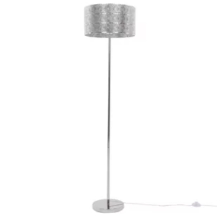 Beliani Lampa stojąca niklowa NOUN - Lampy stojące - miniaturka - grafika 1