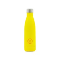 Shakery i bidony sportowe - Butelka termiczna COOL BOTTLES 500 ml Triple cool Żółta - miniaturka - grafika 1