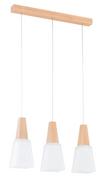 Lampy sufitowe - Retro, drewniana lampa wisząca do kuchni AL 62316 z serii MORINA - miniaturka - grafika 1