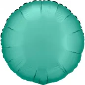 Balony i akcesoria - Balon foliowy Lustre Jade Green okrągły 43cm - miniaturka - grafika 1
