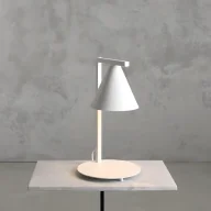 Lampy stojące - Biała, kompaktowa lampka na biurko Form - miniaturka - grafika 1