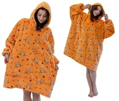 Koce - Koc z rękawami Koc bluza kocobluza Oversize XXL Pies Corgi - miniaturka - grafika 1