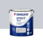 Farby wewnętrzne - Dekoral Farba Effect 3w1 Szary stalowy 2.5 l - miniaturka - grafika 1