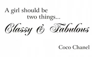 Dekoracje domu - Napis na ścianę Coco Chanel naklejka 100x50cm wybór koloru - Classy Fabulous.. 38 - miniaturka - grafika 1
