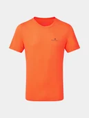 Koszulki sportowe męskie - RONHILL Koszulka biegowa męska CORE S/S TEE fluo orange/legion - miniaturka - grafika 1