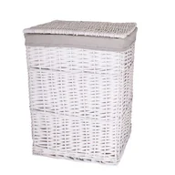 Kosze na bieliznę - Kosz na pranie biały 31 x 41 x 50 cm - miniaturka - grafika 1