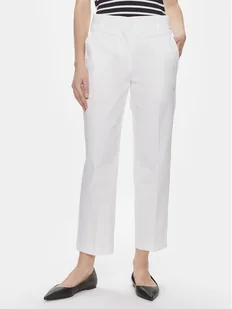 Tommy Hilfiger Chinosy WW0WW40504 Biały Straight Fit - Spodnie sportowe damskie - miniaturka - grafika 1