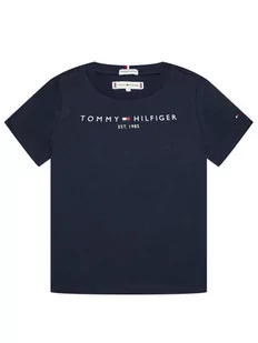 Tommy Hilfiger T-Shirt Essential KS0KS00210 Granatowy Regular Fit - Koszulki dla chłopców - miniaturka - grafika 1