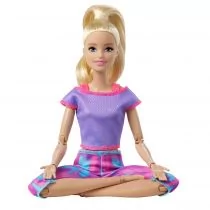 Mattel Made to Move. GXF04 Gimnastyczka w fioletowym stroju - Lalki dla dziewczynek - miniaturka - grafika 2