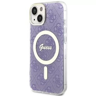 Guess GUHMP14SH4STU iPhone 14 6.1" purpurowy/purple hardcase 4G MagSafe - Etui i futerały do telefonów - miniaturka - grafika 2
