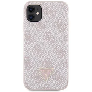 Etui Guess GUHCN61P4TDSCPP na iPhone 11 / Xr - różowe Crossbody 4G Metal Logo - Etui i futerały do telefonów - miniaturka - grafika 2