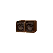 Gniazdka elektryczne - LEDart podwójne Elektro-Plast Hermes brąz-dym IP44 - miniaturka - grafika 1