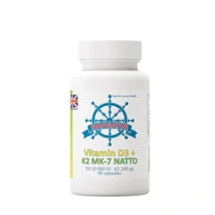 Navigator, Witamina D3 10000 Iu + Witamina K2 Mk-7 200 Μg, Suplement diety, 90 kaps. + Butelka, 120 Ml - Witaminy i minerały - miniaturka - grafika 1