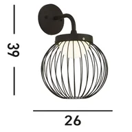 Lampy ogrodowe - Searchlight Kinkiet zewnętrzny LED X Cabin, IP44 - miniaturka - grafika 1