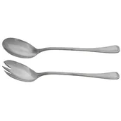 Zestawy sztućców - Komplet sztućców London do sałaty 2 sztuki srebrny - miniaturka - grafika 1