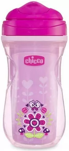 Chicco Kubek niekapek termiczny z twardym ustnikiem 266 ml 14 m+ Różowy 23107291 - Kubki dla dzieci - miniaturka - grafika 1