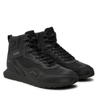 Sneakersy męskie - Sneakersy Hugo Icelin 50529581 Czarny - miniaturka - grafika 1