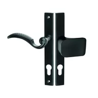 Klamki - Kuchinox Klamko-uchwyt Baron 90 mm na wkładkę prawy czarny - miniaturka - grafika 1