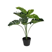Sztuczne kwiaty - SPLENDID Monstera sztuczna 60cm w doniczce - miniaturka - grafika 1