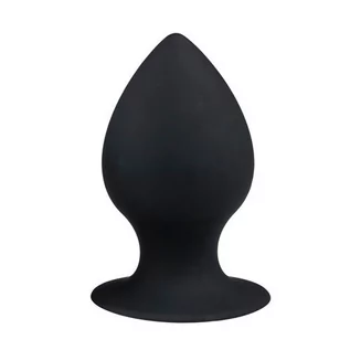 Korki analne - Easytoys Anal Collection Gładki korek analny z silikonu - mały 55-ET109BLK-S - grafika 1