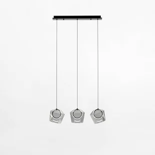 Lampa wisząca, 3 klosze na belce, LED MD3350B-3BL/C z serii COLORE - Lampy sufitowe - miniaturka - grafika 1