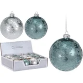 Bombki - Bombka szklana dekorowana 8 cm mix - miniaturka - grafika 1