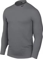 Koszulki męskie - Nike Męski top z długim rękawem M Np Top Warm Ls Mock, Smoke Grey/Black, FB8515-084, 2XL - miniaturka - grafika 1