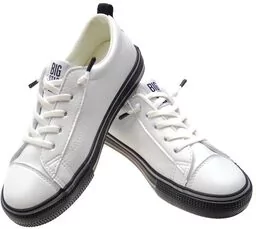 Trampki sneakersy dziecięce BIG STAR HH374037 białe - Buty dla dziewczynek - miniaturka - grafika 1