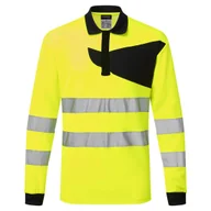 Odzież robocza - PORTWEST PW220 OSTRZEGAWCZA KOSZULKA POLO Z DŁUGIMI RĘKAWAMI PW2; ŻÓŁTY/CZARNY - miniaturka - grafika 1