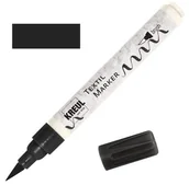 Zabawki kreatywne - PISAK PĘDZELKOWY DO MALOWANIA TKANIN marker mazak Brush Textil Kreul CZARNY - miniaturka - grafika 1