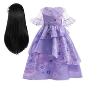 Dodatki do strojów karnawałowych - Strój Sukienka Madrigal Encanto Isabel Peruka 110/116 - miniaturka - grafika 1