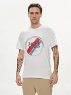 Koszulki męskie - Jack&Jones T-Shirt Loof 12248624 Biały Standard Fit - miniaturka - grafika 1