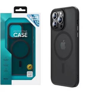 Benks Mist TPU+PC MagSafe etui magnetyczne iPhone 14 Pro Max (Black) - Etui i futerały do telefonów - miniaturka - grafika 1