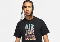 Koszulki męskie - Nike Air Jordan Jumpman Classics Graphic Crew Tee Black - miniaturka - grafika 1