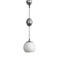 Lampy sufitowe - Lampa wisząca, chromowana New look Elektroinstala Dě - miniaturka - grafika 1