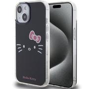 Etui i futerały do telefonów - Etui HELLO KITTY IML Kitty Face do Apple iPhone 15 Czarny - miniaturka - grafika 1