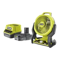 Wentylatory - Ryobi Wentylator WHISPER™ 18 V (1x 2.0 Ah) | RF18-120GL - miniaturka - grafika 1