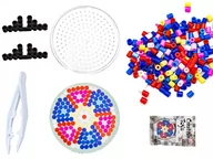 Prace ręczne dla dzieci - Koraliki Do Prasowania Prasowanki Szablon Kwiatek - miniaturka - grafika 1