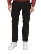 Spodenki męskie - TOM TAILOR Travis Regular Fit męskie spodnie chinosy z bawełny, 34438-Black Zig Zag Minimal, 32W / 34L - miniaturka - grafika 1